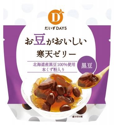 だいずデイズ お豆がおいしい寒天ゼリー 黒豆 110g 【春夏商品