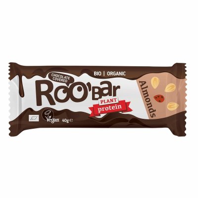 ROO BAR　オーガニック チョコレートプロテインバー（アーモンド）40g - 自然食品店ナチュラル