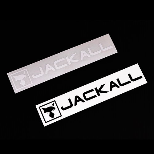 Jkカッティングステッカー長方形 ブラック サイズ ｌ Jackall Official Shopping Site