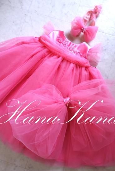 リメイクベビードレスワンピースタイプチビ袖 - ベビードレス,リメイク