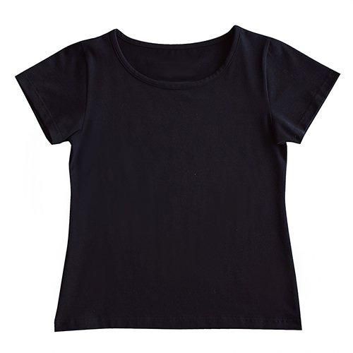 半袖 黒色 フラTシャツ 無地 フラダンス衣装・パウスカートの通販