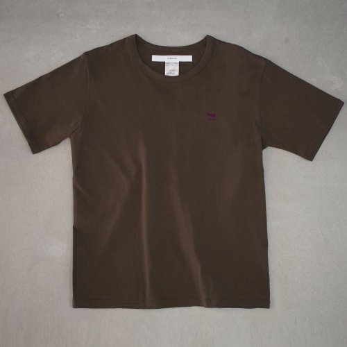 【CORTADO】T-shirt 6.3oz brown “departure”