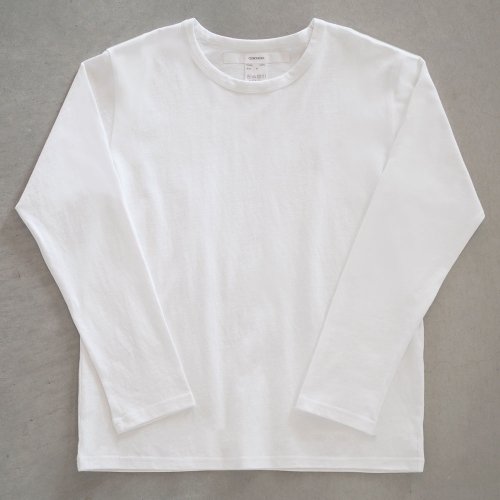 【CORTADO】T-shirt 7.8oz solid long sleeves white