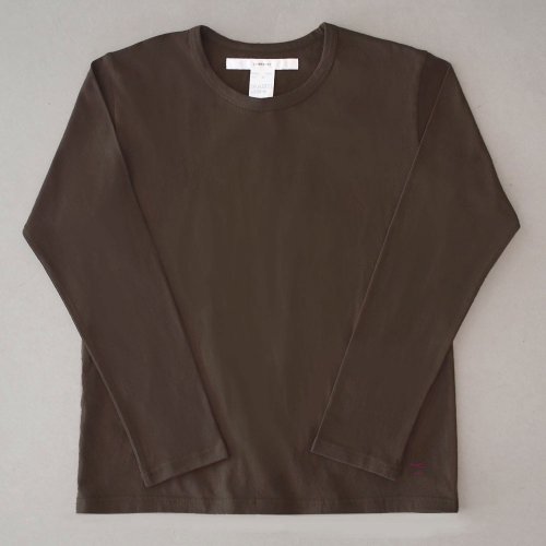 【CORTADO】T-shirt 7.8oz long sleeves brown “departure”