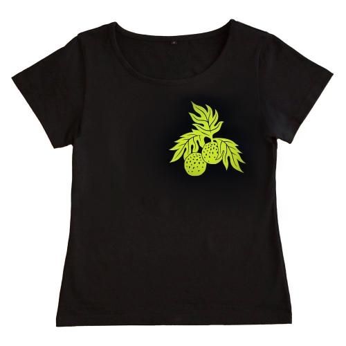Mサイズ】半袖 黒色 フラTシャツ シルバー フラガール柄D Mサイズ】半袖 黒色 フラTシャツ シルバー フラガール柄D