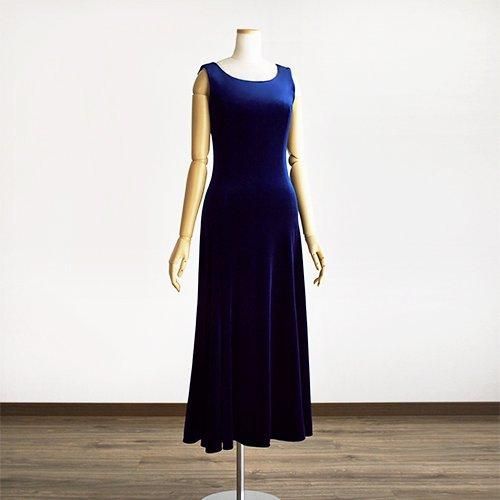 フラドレス30 ストレッチベロア フラダンス衣装・パウスカートの