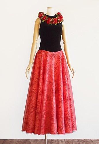 フラドレス91 【10サイズの中から 着丈自由！】 フラダンス衣装