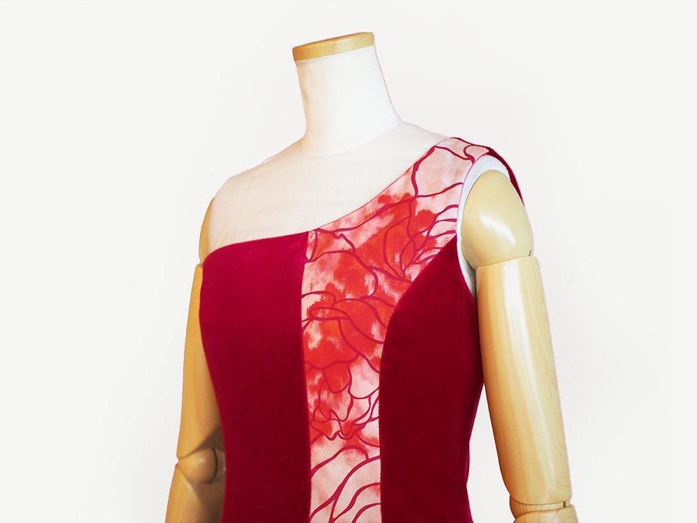 NOANOA フラドレス　Mサイズ 既製品ドレス【即納】｜フラダンス衣装 タヒチアン ドレス