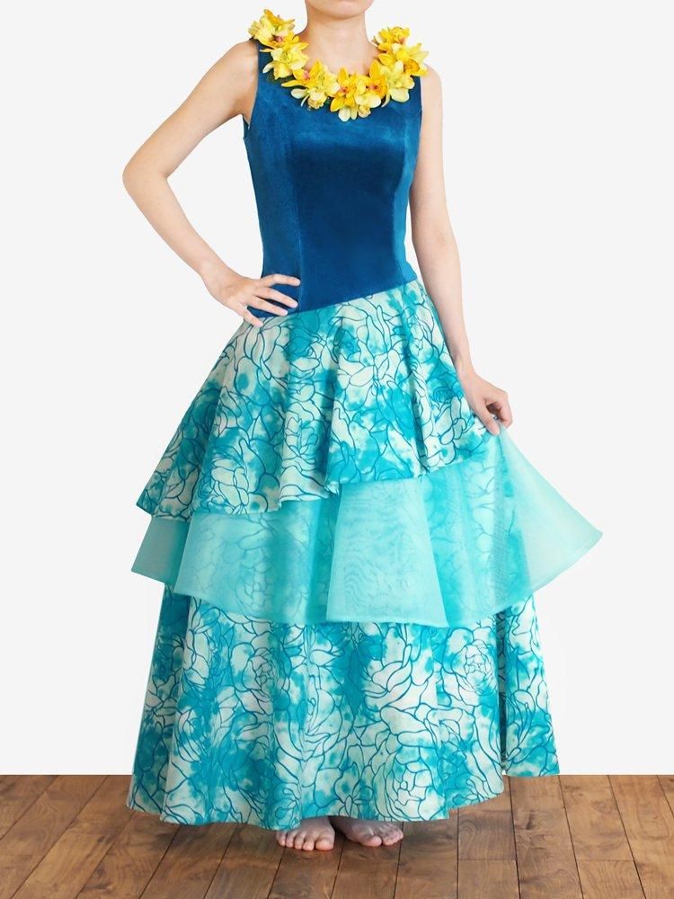 フラドレス115【オーダーメイド スリーサイズ+着丈】 フラダンス