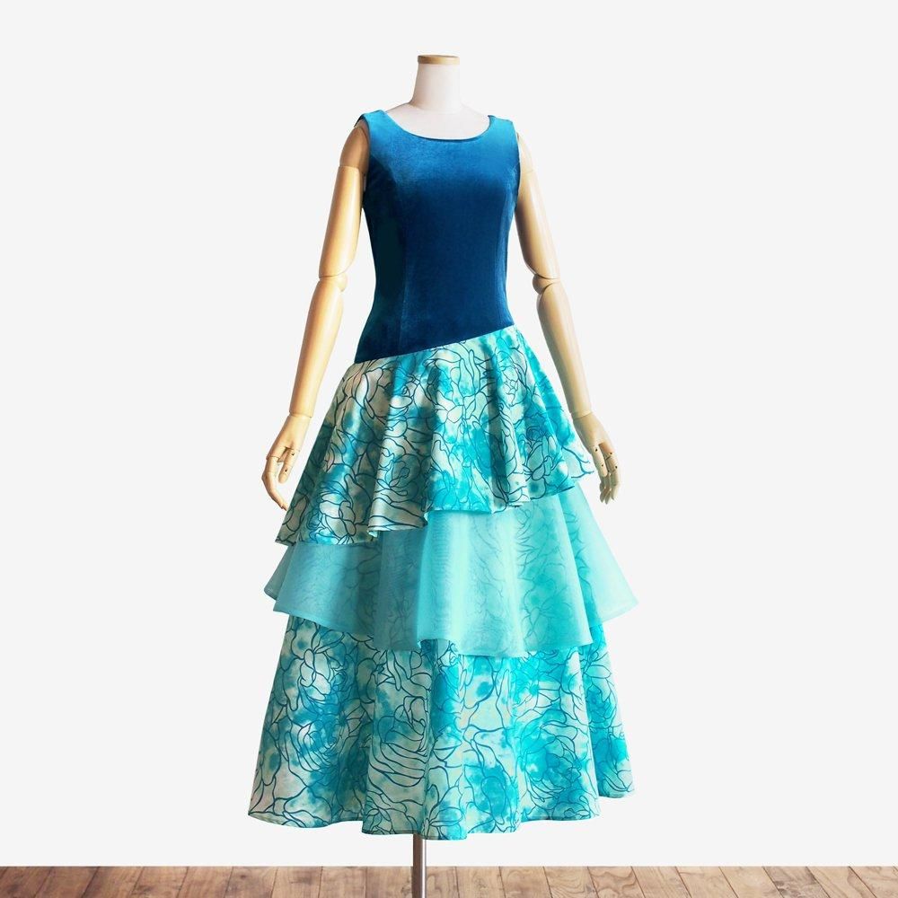 フラダンス用ドレス　8点 フラドレス115【10サイズの中から 着丈自由！】 フラダンス衣装