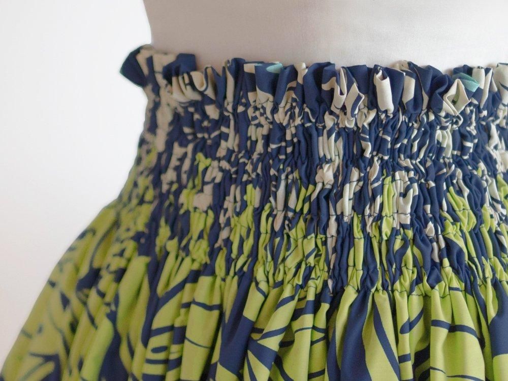 ユカ☆パウスカート☆グリーン、ネイビー ネイビー パウスカート マイレ モンステラ柄［5色展開