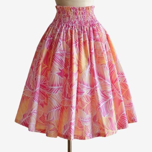 激安通販 ジュニアサイズ用 美品 裏返 日本製 フラダンス衣装】ピンク Paondor フラダンス