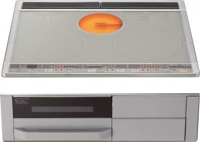 三菱電機 - IHクッキングヒーター ビルトインCS-KG32MS 三菱 MITSUBISHI（ミツビシ）：IHクッキングヒーター【幅60cm