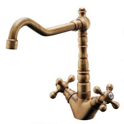 【KAKU】おまとめ3点 カクダイ製（KAKUDAI）150-430-AB オールドブラス 2ハンドル混合