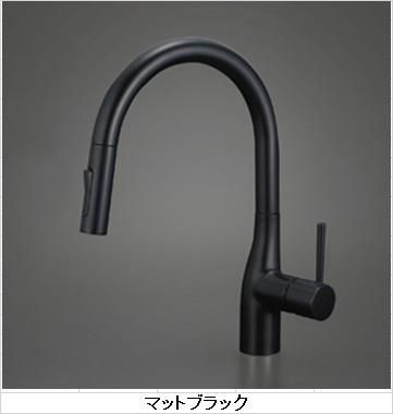 キッチン水栓 一般地用 KVK製(KVK)KM6061VECM5 マットブラック キッチン水栓 一般地用 KVK製(KVK)KM6061VECM5 マットブラック