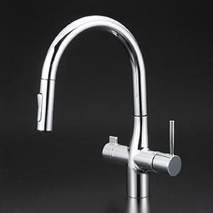 浄水器 一般地用 KVK製（KVK）KM6081SCEC 浄水器付シングル