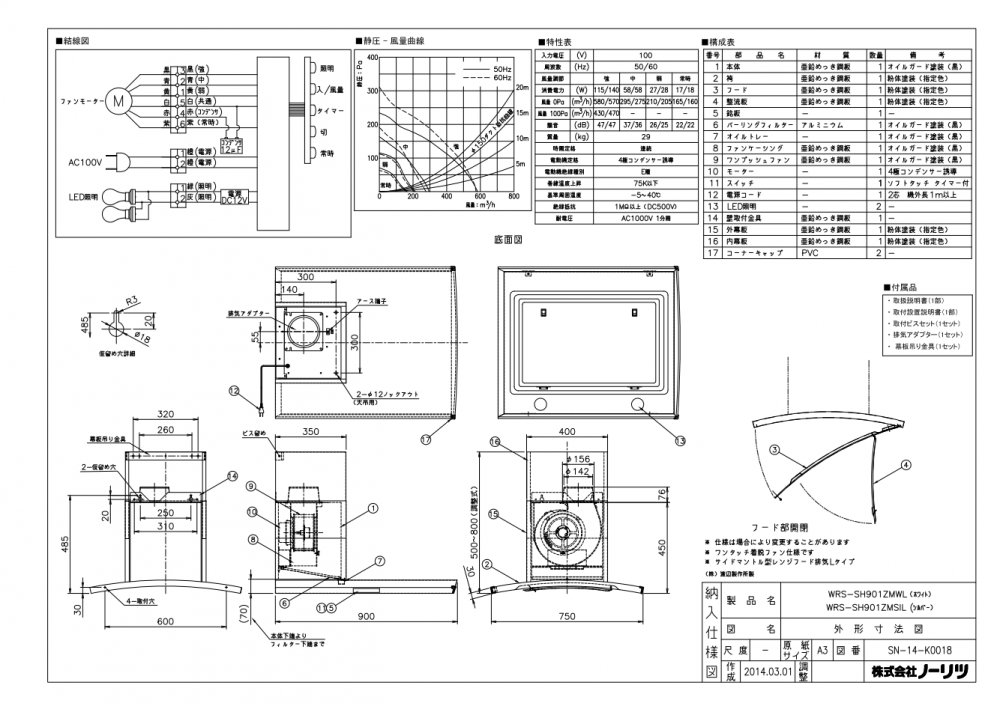 最終決算 ruru渡辺製作所 アーチ型タイプ サイド WRS-S90ZMWL