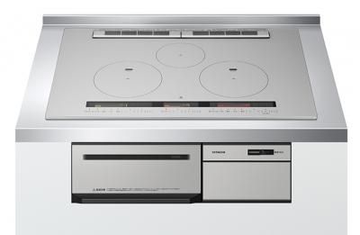 日立製 Hitachi Ht M0htwf H 幅75cm メタリックグレー 3口ih オールメタル対応 Ihクッキングヒーター