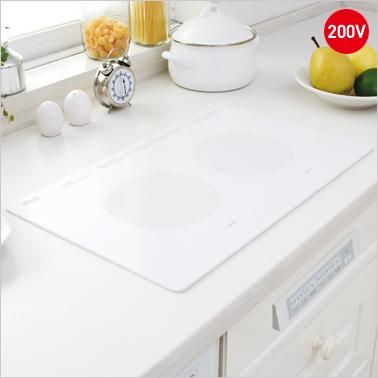 IHクッキングヒーター 三化工業製(三化工業)SIH-B223AW-W 2口 IHクッキングヒーター 三化工業製(三化工業)SIH-B223AW-W 2口