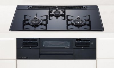 ハーマン製（HARMAN）DW32T7WTS fami （ファミ） 3口コンロ ガラストップタイプ 無水両面焼 ○ガスコンロ