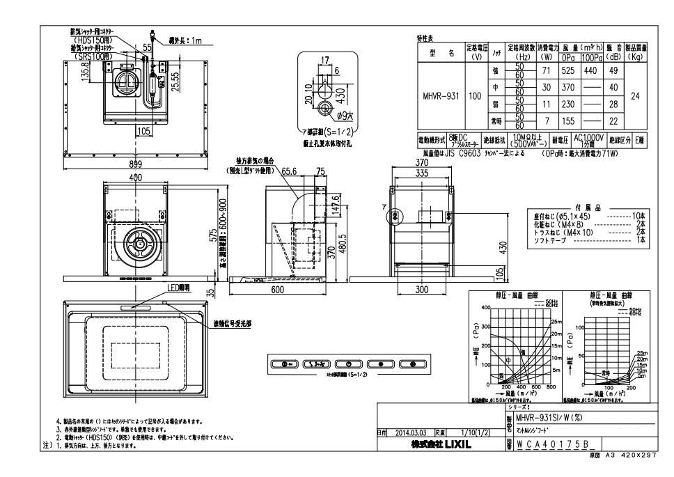 MHVR-931SI LIXIL ★レンジフード 楽天市場】INAX LIXIL・リクシル レンジフード 【SMHVRW-931SI