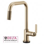 キッチン水栓　デルタ製(DELTA) 64054LF-GL ブリゾ タッチ式 シャワー水栓 リッツェ ラックスゴールド 