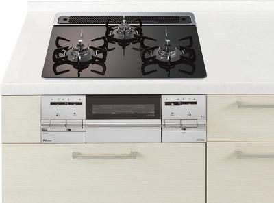 ガスコンロ パロマ製(Panasonic)JUGPD732W6 3口コンロ ガラス ガスコンロ パロマ製(Panasonic)JUGPD732W6 3口コンロ ガラス