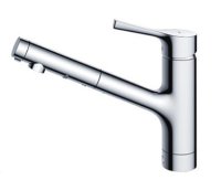 キッチン水栓　一般地用　 TOTO製（TOTO）TKS05305JA　シングル混合水栓（ハンドシャワー・吐水切り替えタイプ）