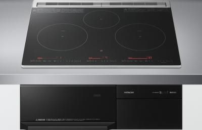 IHクッキングヒーター 日立製（永大産業） JS-HT-M8STFS 3口IH（鉄・ステンレス対応） 間口60cm シルバー