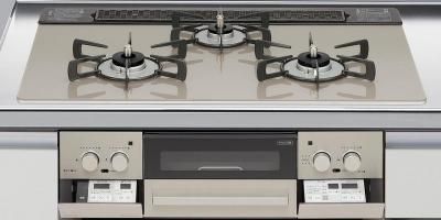 ガスコンロ リンナイ製(LIXIL) R3735G1W2T 間口75cm 3口 ガスコンロ リンナイ製(LIXIL) R3735G1W2T 間口75cm 3口