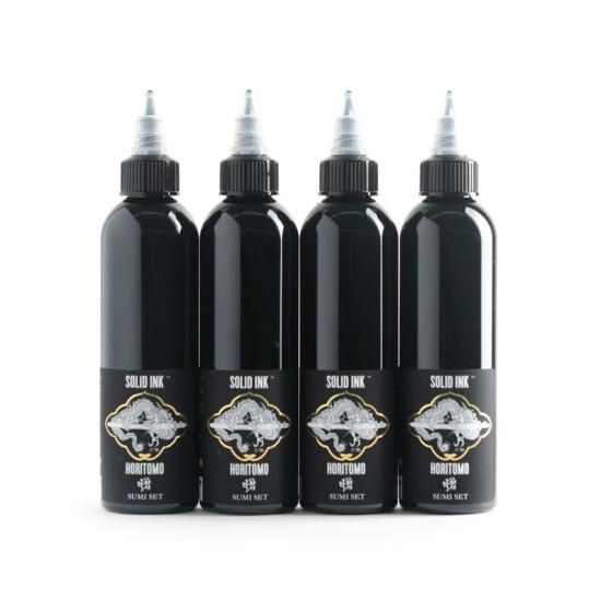 4色セット HORITOMO 和彫り 墨 SOLID INK ソリッドインク