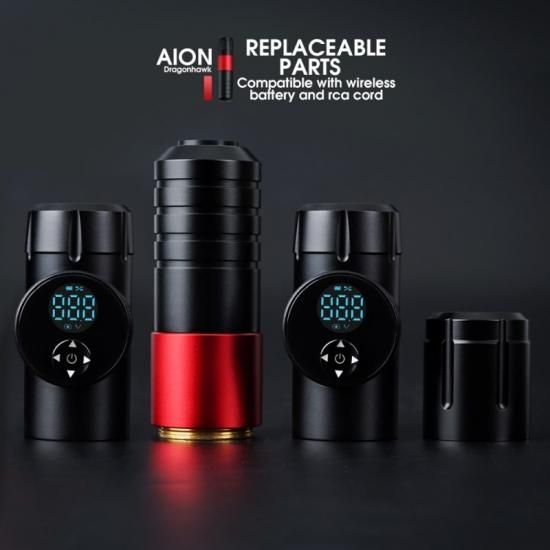 DH Aion ワイヤレス個タトゥーペンマシン & 交換可能バッテリー