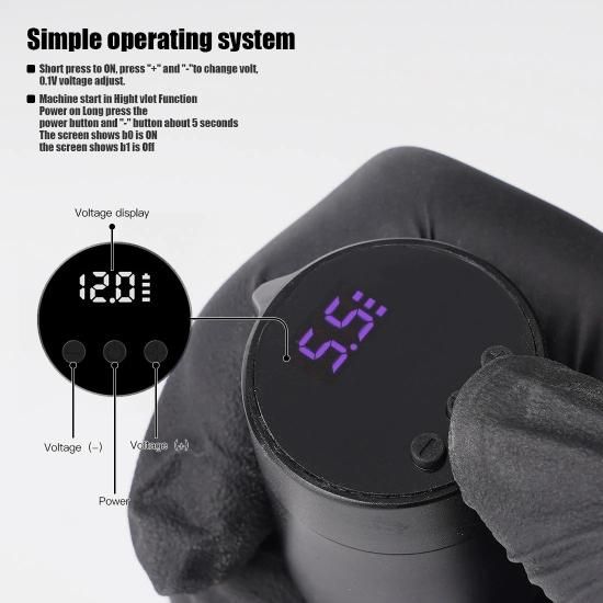 DH Mast Sensor 4.0mm Tattoo Machine T1 Wireless Battery Kit