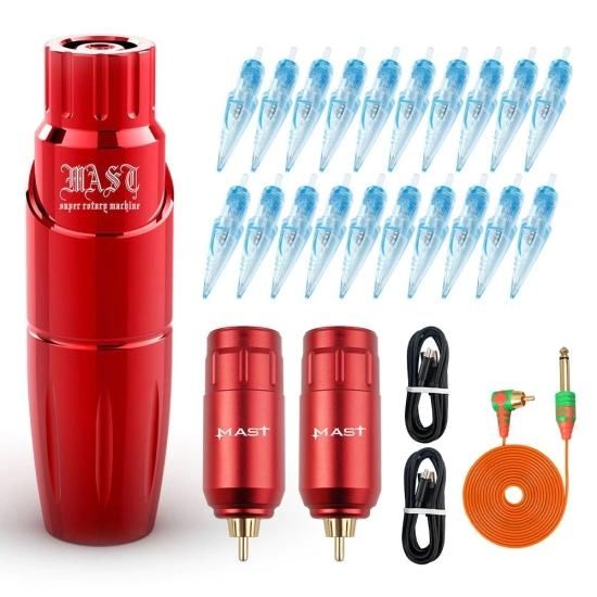 DH Mast Tour ワイヤレスタトゥー 交換用バッテリー付き キット 6色