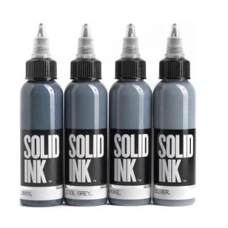 SOLID INK ソリッドインク Opaque Grey オペークグレー オーガニック タトゥーインク 4色セット