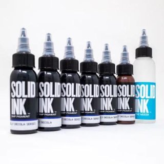 SOLID INK ソリッドインク 脱毛症等 SMP用 オーガニック タトゥーインク 7本セット 単品