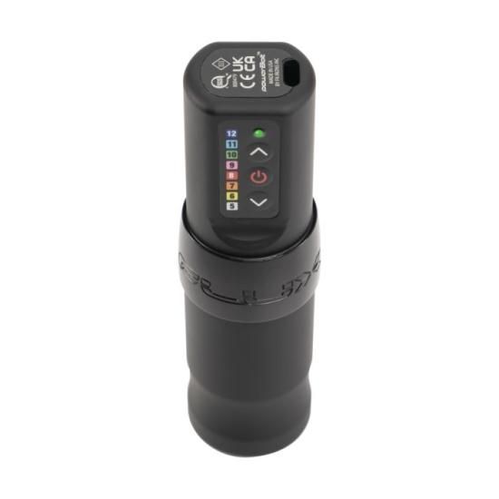 FK Iron B&G Shader ストローク 3mmタトゥーマシン FK Irons EXO Tattoo Machine with 2 PowerBolts - 3.2mm Stealth