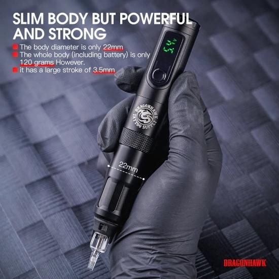 DH X4 ワイヤレスタトゥーペンマシン キット Fine Cordless Tattoo Kit