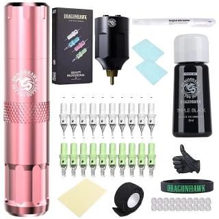 タトゥーペンキット ピンク Amazon | Padieoe ワイヤレス タトゥーマシンキット