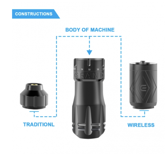 EMALLA GRAND Wireless Pen Machine ワイヤレスタトゥーマシン