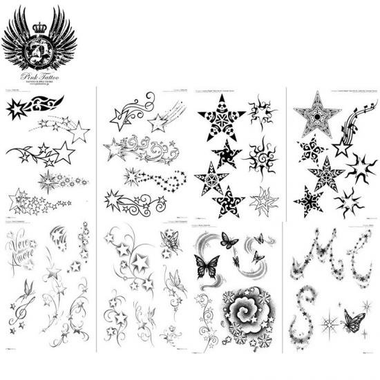 イタリア製 星 タトゥー デザイン スター 刺繍 ニット セーター tattoo