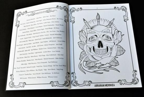 カラーリングブックプロジェクト 塗り絵 デザイン本 - タトゥー用品