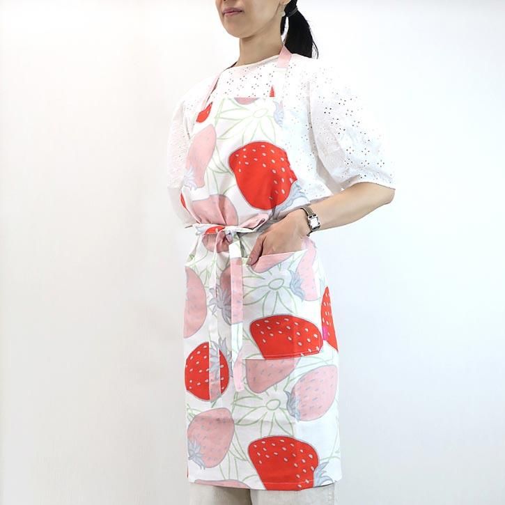 首掛けエプロン いちご｜isso eccoオンラインショップ｜今治タオルなど