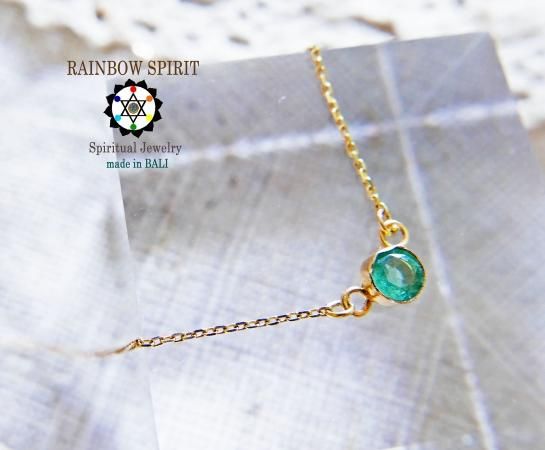 Rainbow Spirit グリーントルマリン K18 ネックレス Rainbow Spirit グリーントルマリン K18 ネックレス Rainbow