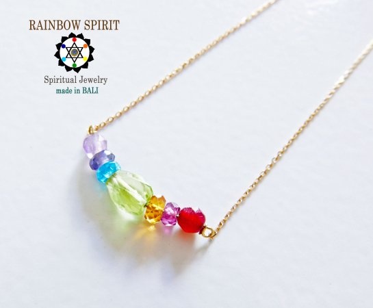 【K18YG】レインボー・虹のK18ネックレス - バリ島の人気パワーストーン店「Rainbow Spirit」公式ネットショップ