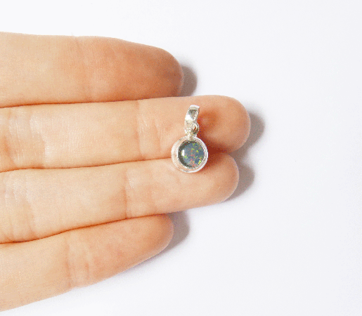 SILVER925]シルバーネックレス（オパール／直径6mm）通販 - バリ