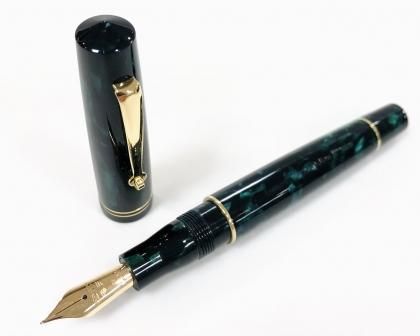レオナルド モーメントゼロ ソレントブルー 万年筆 14Kニブ