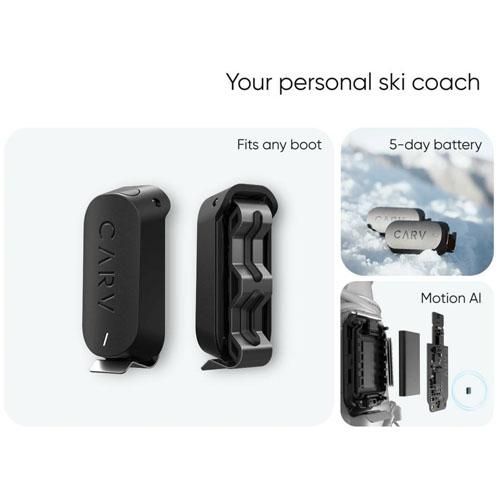 動作未確認ジャンク扱い　極美品　Carv デジタルスキーコーチデバイス　2足分 UK発◇スキーをAIコーチが分析するアウトドアガジェット「Carv 2 Ski