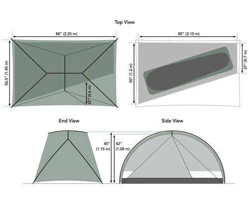 カナダ発◇ハイカー仕様ULパッキングテント「X-Dome 1+ カナダ発◇ハイカー仕様ULパッキングテント「X-Dome 1+