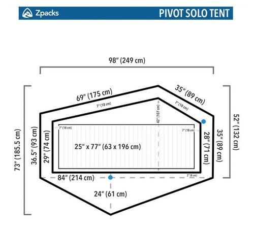 Made in USA◇Zpacks「Pivot Solo Tent 1人用テント